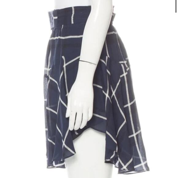 ✨ A.L.C.✨ 100% Silk Plaid Mini Skirt - Picture 2 of 11